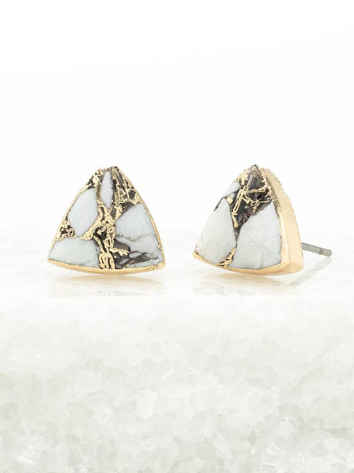 Haven Studs – White Turquoise for wholesale by Starfish Project, Inc