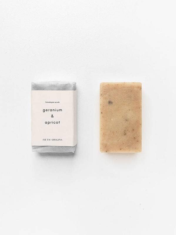 Geranium and Apricot Scrub for wholesale by Fifth Origins