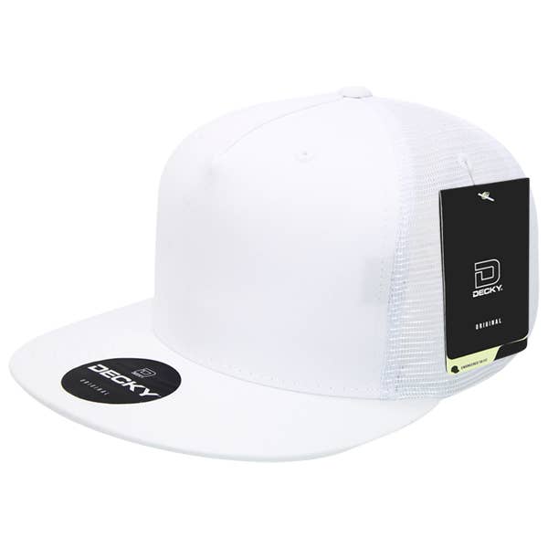 Decky 1040 - Blank 5 Panel Trucker Snapback Hats - 1040 for wholesale by The Park Wholesale