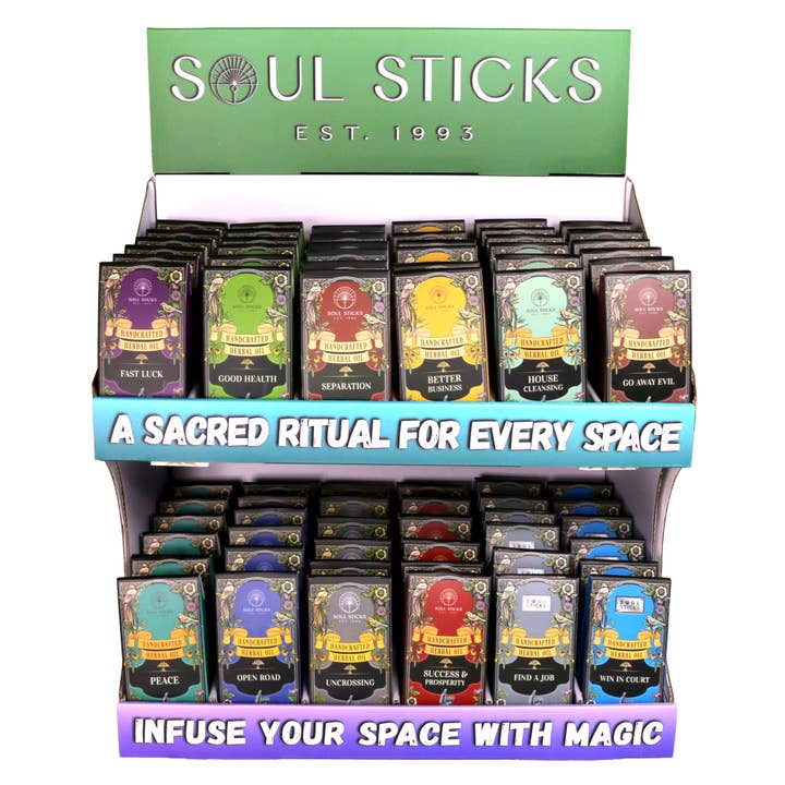 Designs by Deekay Inc. - Wholesale Retailer Display - Home & Living - Herbal Oils Countertop Display Unit (CDUs)2