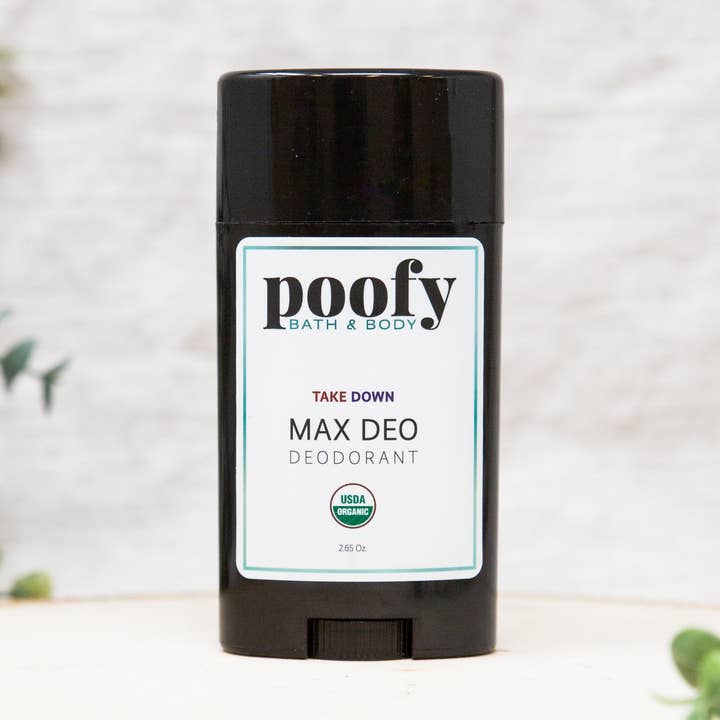 Max Deo Take Down Organic for wholesale by Poofy Organics