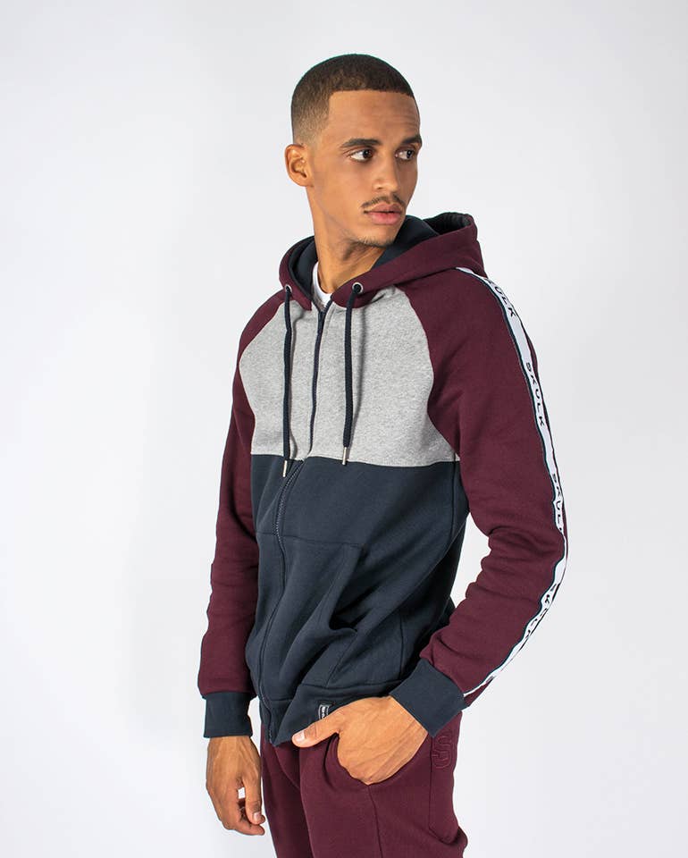 StockNow Unipessoal - Wholesale Hoodie - Men's - Jacket Leon Burgundy1