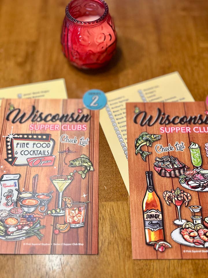 Supperklub Tjekliste for engroshandel hos Pink Squirrel Studios