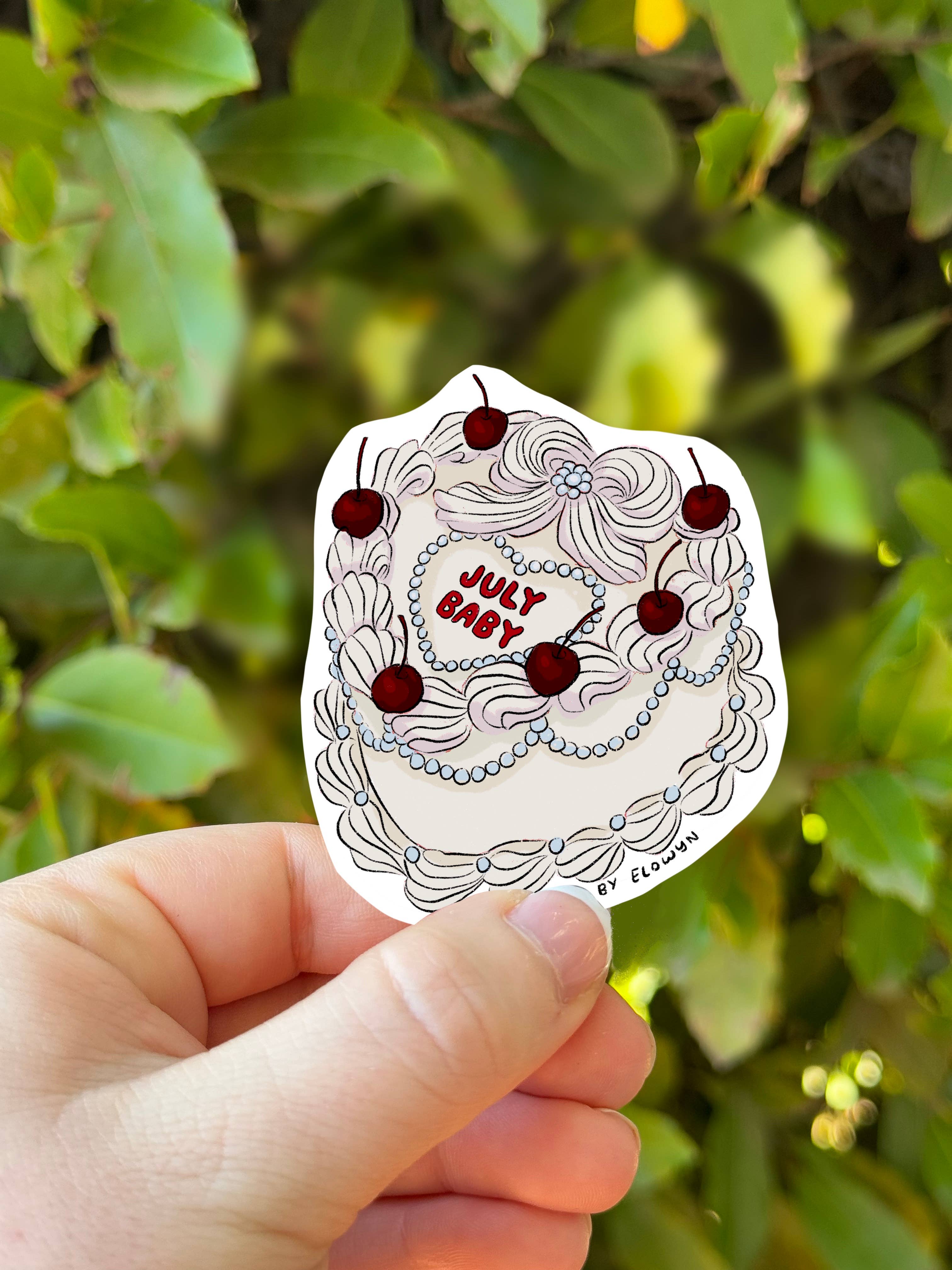 Art By Elowyn – Großhandel Aufkleber – Kuchen für den Geburtsmonat31