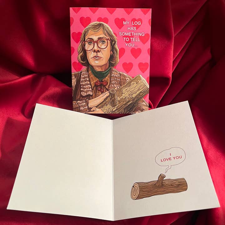 LOG LADY Love Card for wholesale by Castle McQuade
