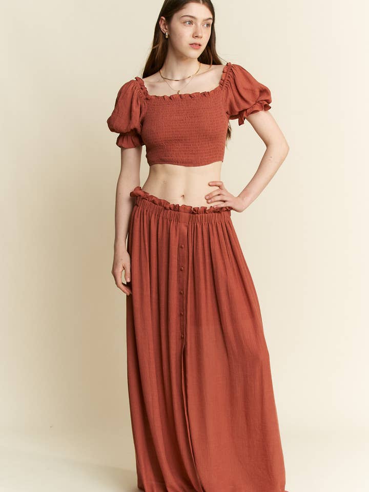 JADE BY JANE - Wholesale Top & Skirt Set - Women's - 2 PIECE CROP TOP AND SKIRT SET36