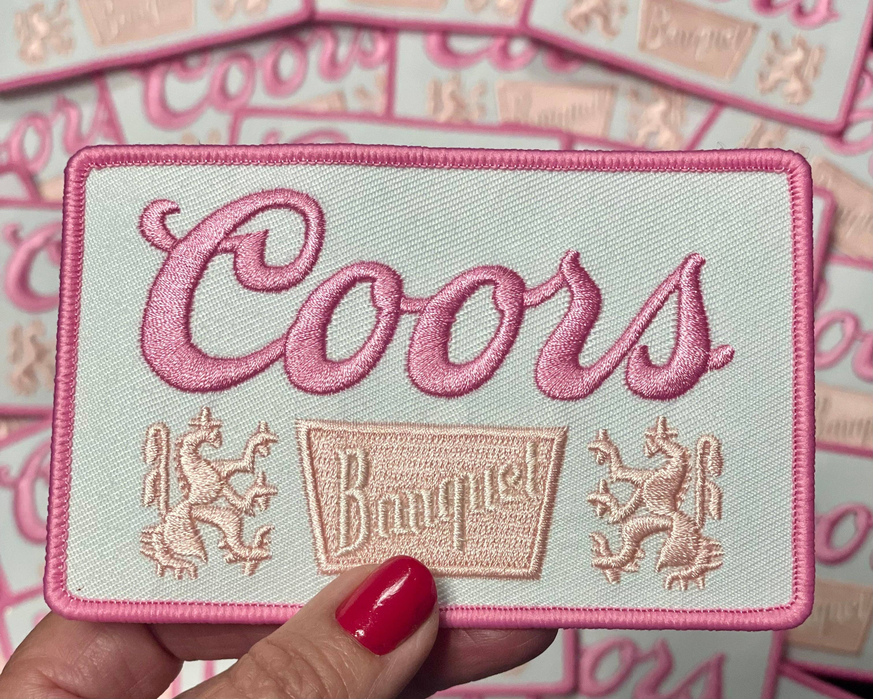 sequinandstiches - Wholesale Patch - Coors Patch, Trucker Hat Patch, Pink Patch, Beer Patch, Patch for Hat, Embroidery Patch, Trendy Patch, Cowgirl Patch, DIY2