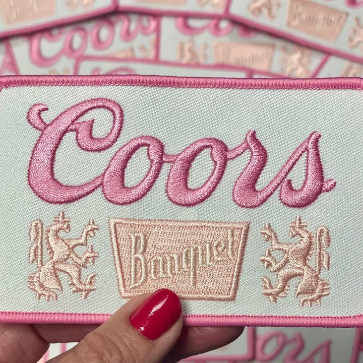 sequinandstiches - Wholesale Patch - Coors Patch, Trucker Hat Patch, Pink Patch, Beer Patch, Patch for Hat, Embroidery Patch, Trendy Patch, Cowgirl Patch, DIY2