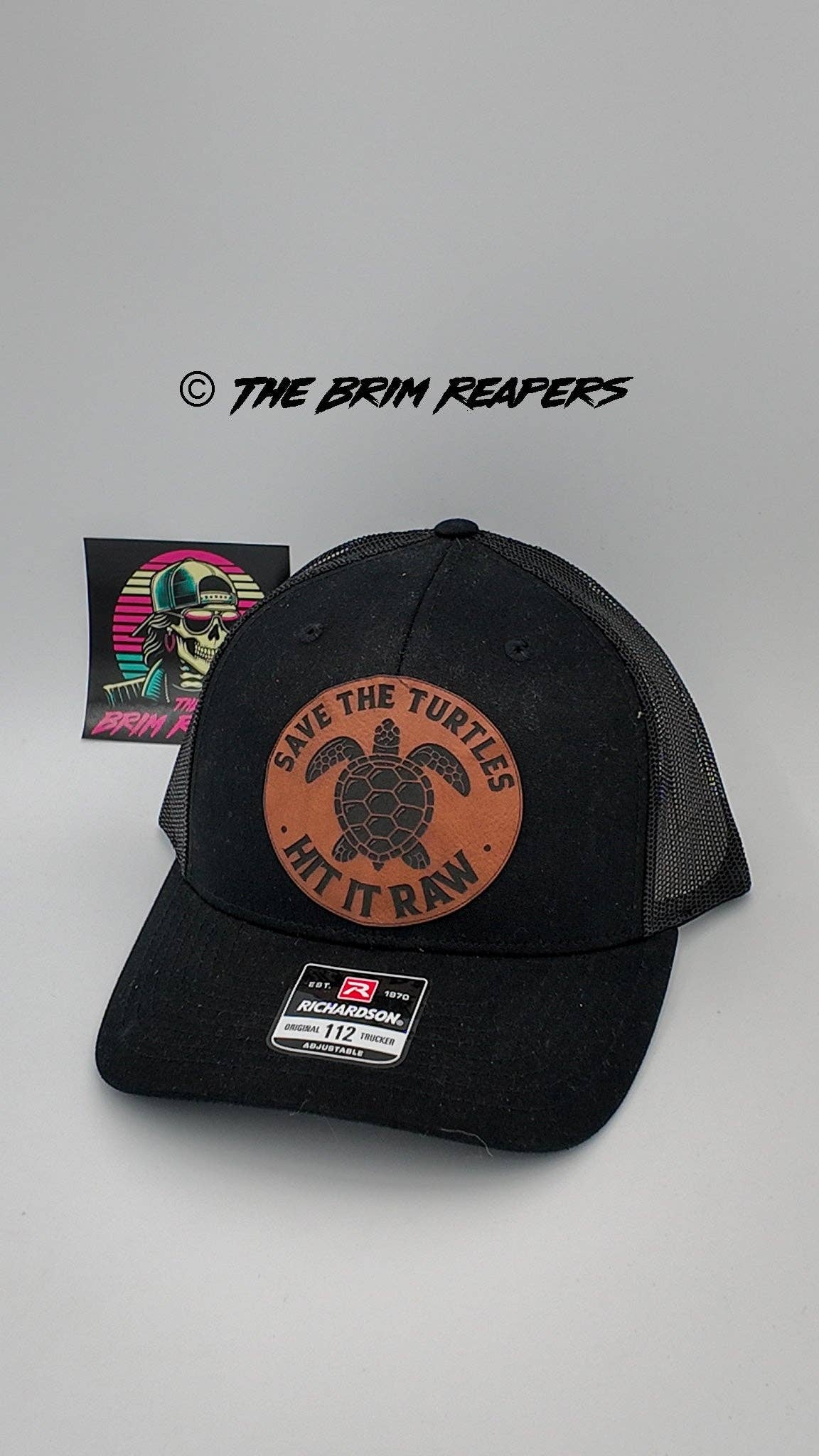 The Brim Reapers - Wholesale Trucker Hat - Unisex - Save The Turtles Hit It Raw Patch Hat14