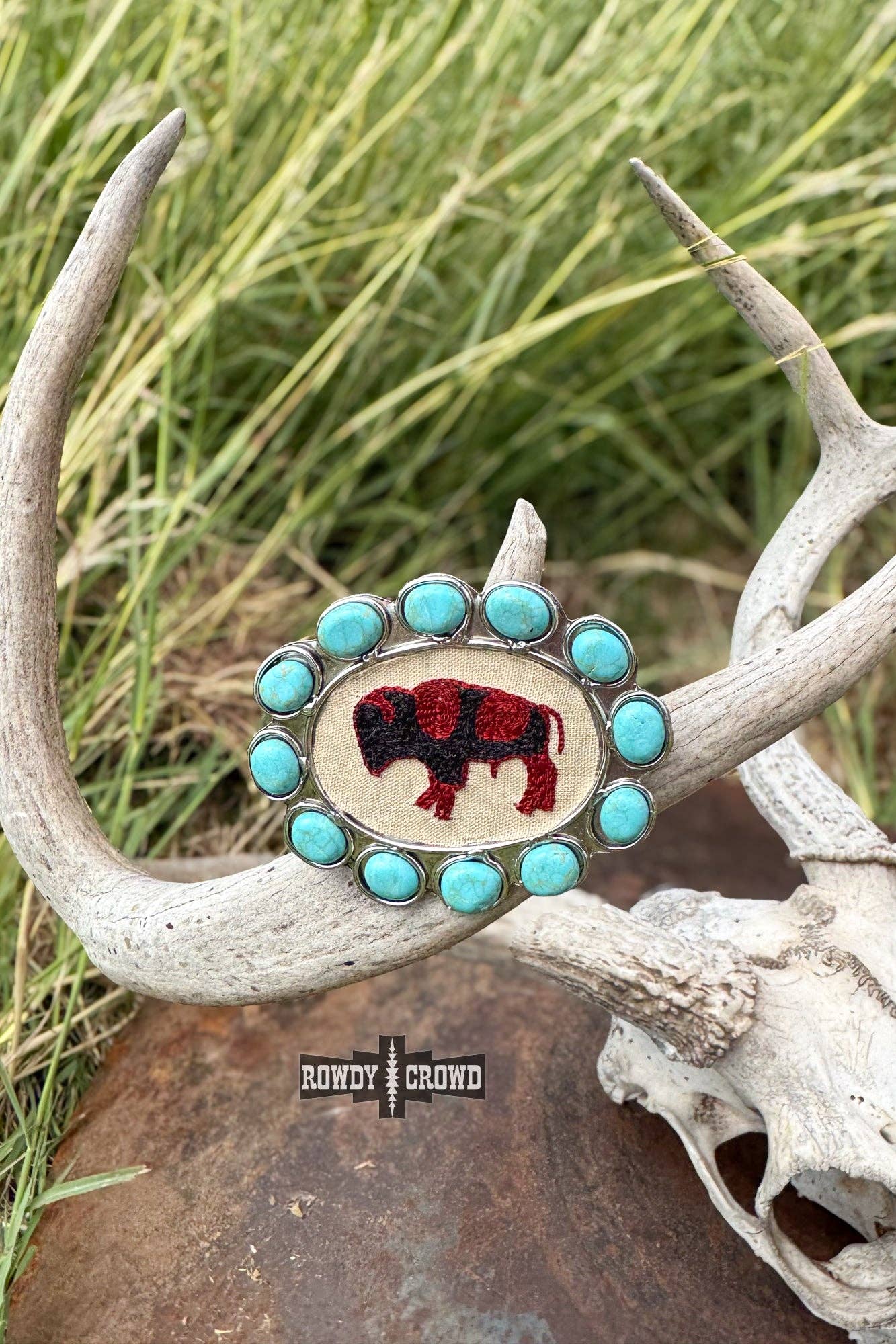 Rowdy Crowd Clothing – wholesale Scarfklämma - Dam – Brännande Buffalo Halsduk Glid3