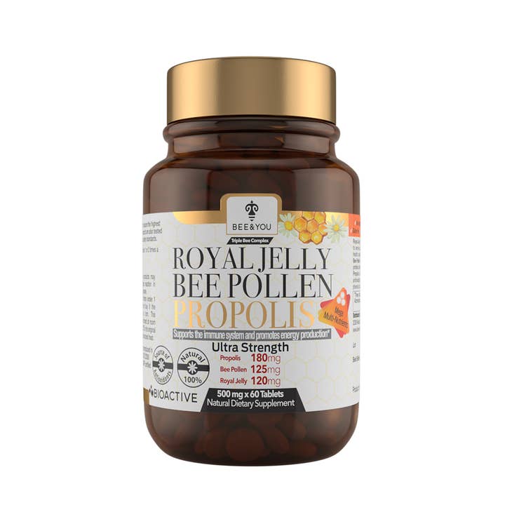 BEE&YOU – wholesale Oral supplement/vitamin – Royal Jelly + Bee Pollen + Propolis Tablets (Ultra Strength)
