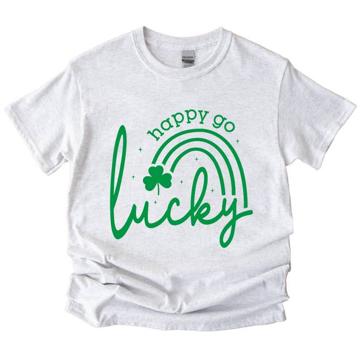 Camiseta Happy Go Lucky del Día de San Patricio para venta al por mayor de Simply Spoken Apparel
