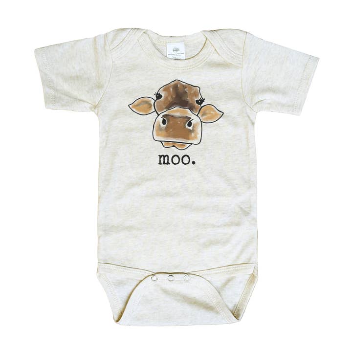 Barefoot Baby - Venta al por mayor Body sin pies - Bebés - Ropa para recién nacido estilo granja vaquera con diseño original de vaca