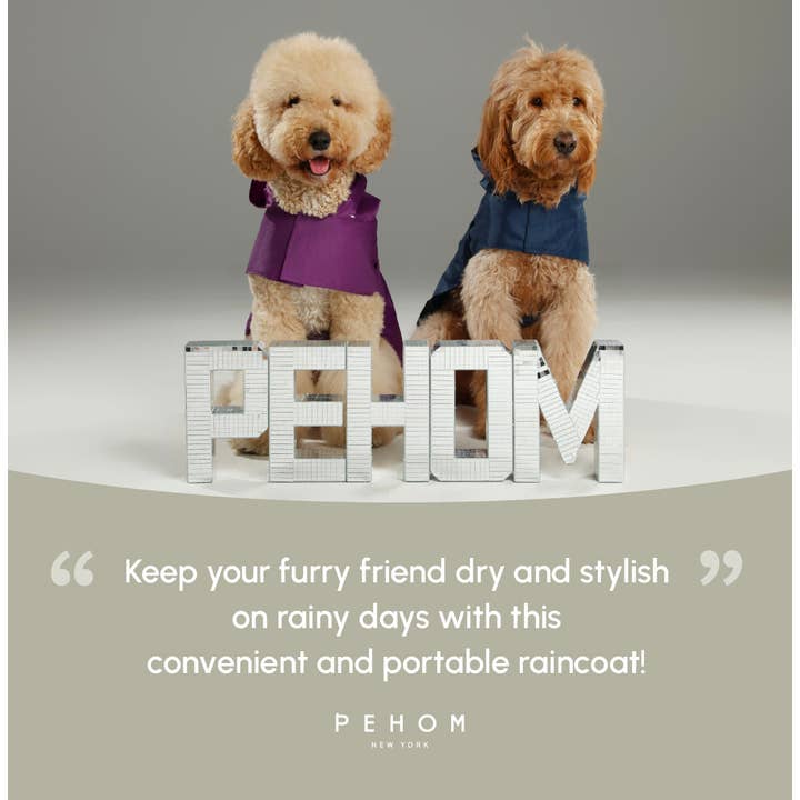 PEHOM - Wholesale Pet Raincoat - Dog - Capsule Raincoat - Purple21