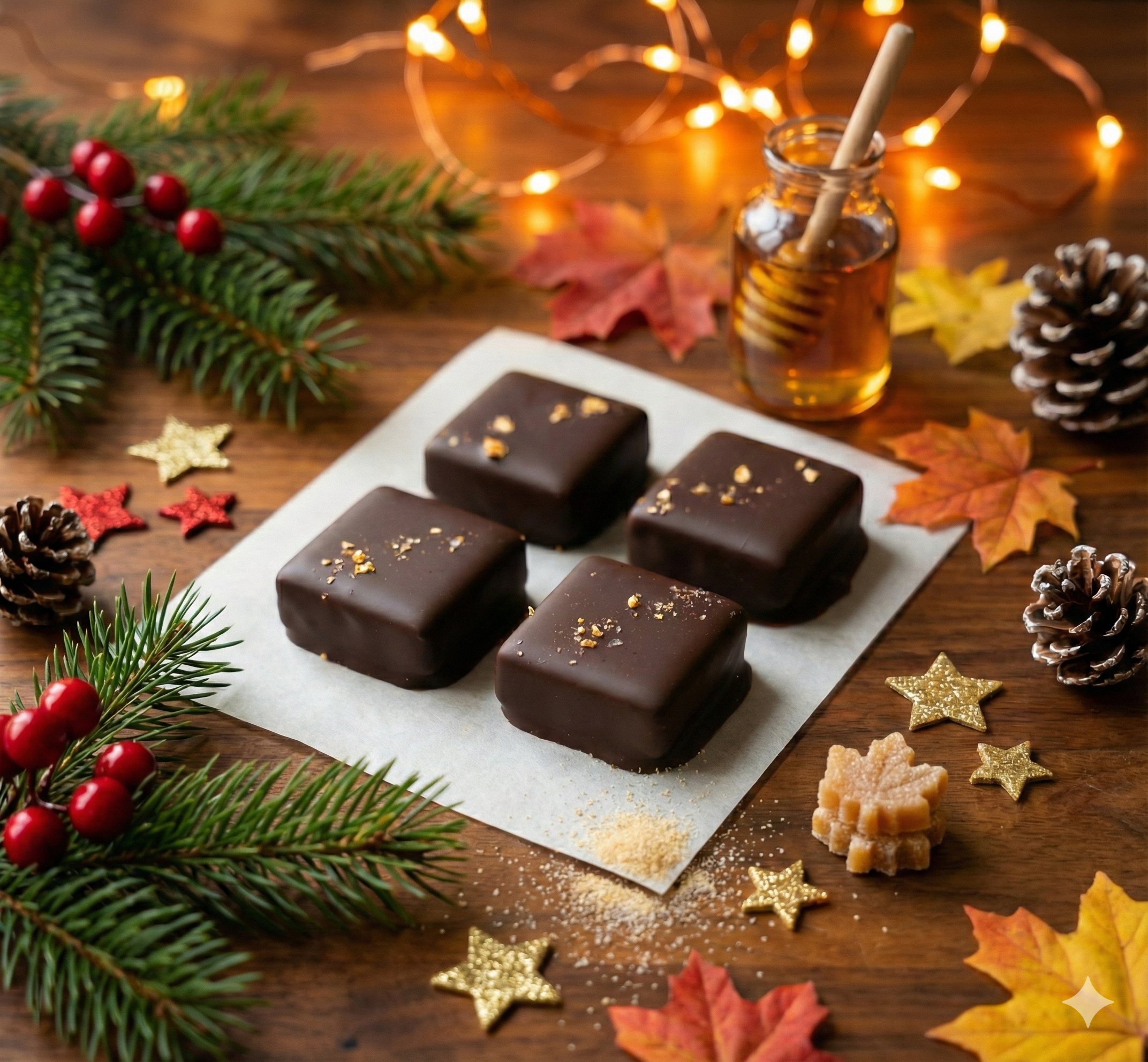 Farmhouse Chocolates - Wholesale Chocolate Box - 4 Piece Dark Chocolate Truffle Vermont Maple3