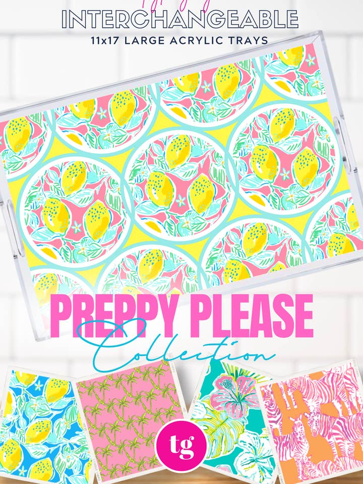 11x17 PREPPY PLEASE insert set of 10 for wholesale by TAYLOR GRAY