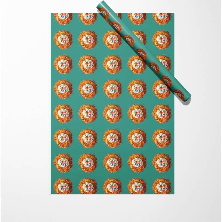 Love Light & Peace - Wholesale Wrapping Paper Roll - Hanukkah Wrapping Paper - Latkes with Sprinkles