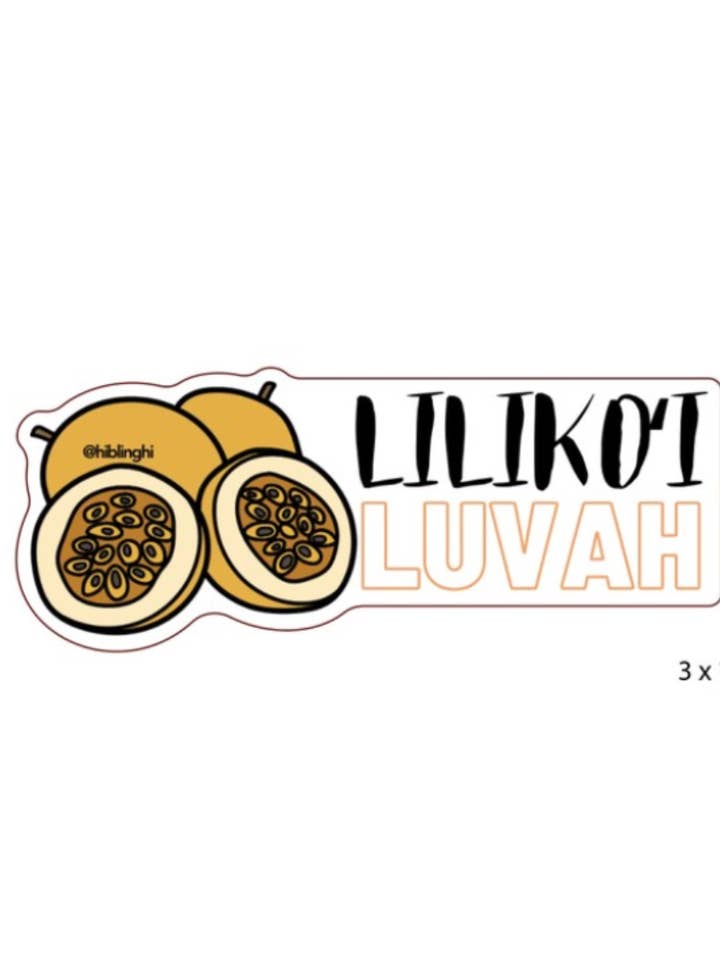 Lilikoʻi Luvah Vinyl Sticker for wholesale by Soul Valid Hawaiʻi
