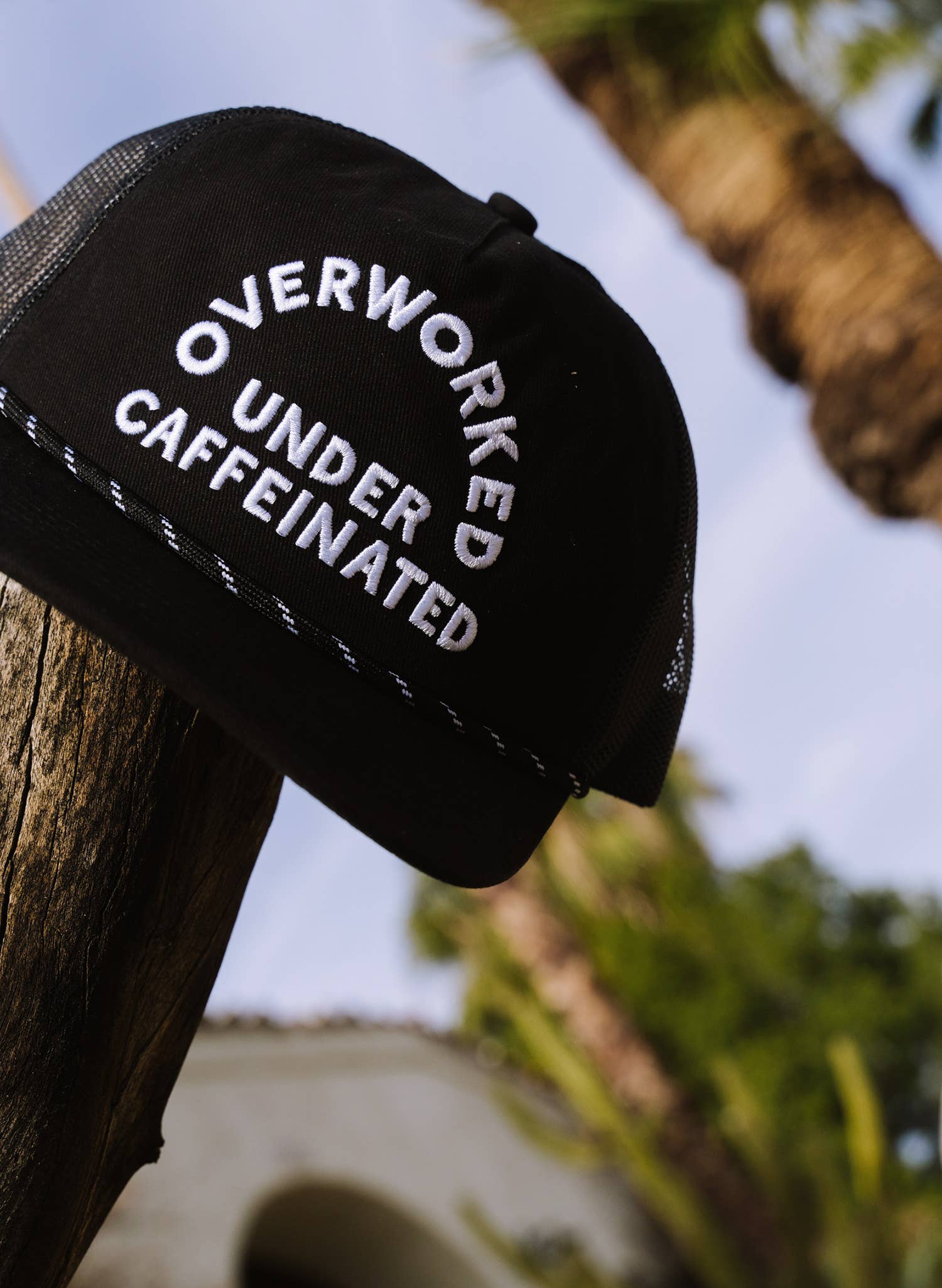 Pyknic - Wholesale Trucker Hat - Unisex - Overworked Under Caffeinated Hat4