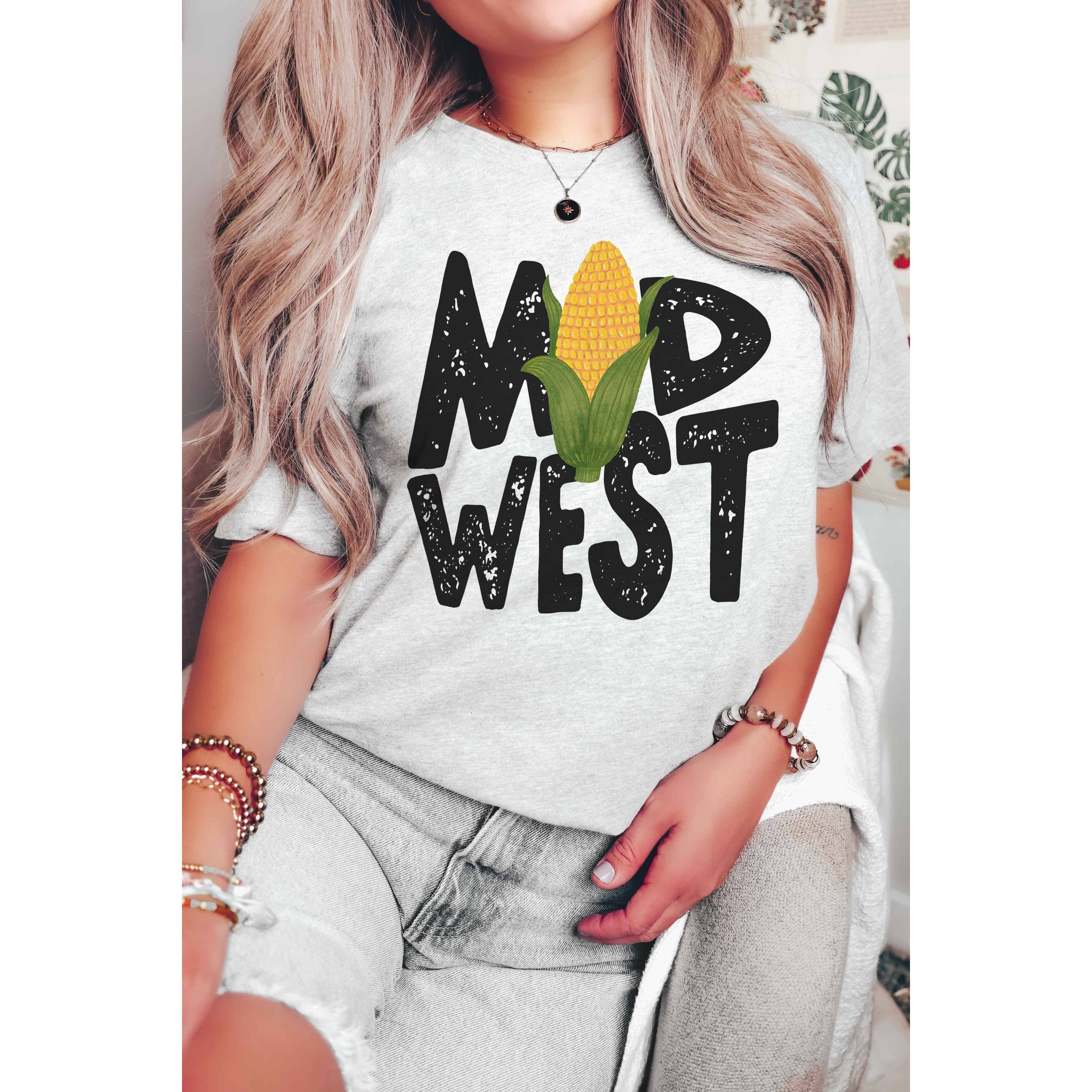 BLUME & CO. - Wholesale Screen Printed T-Shirt - Women's - MIDWEST CORN Graphic Tee0