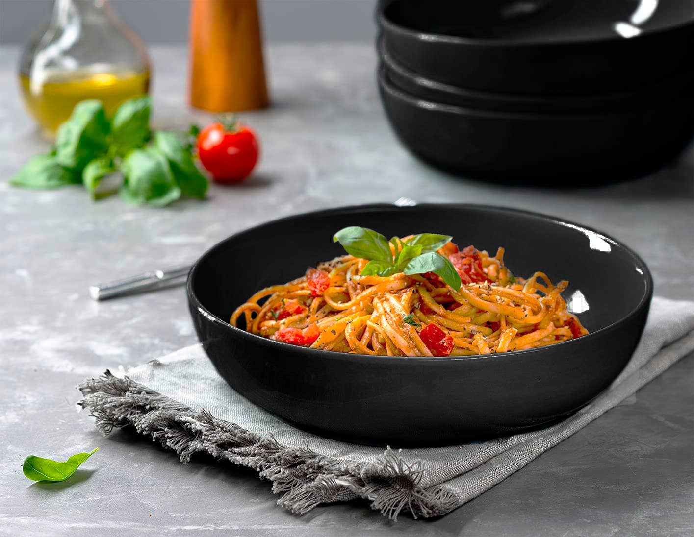 Kook - Wholesale Bowl - Kook Pasta Bowls, Ceramic, 40 oz, Set of 47