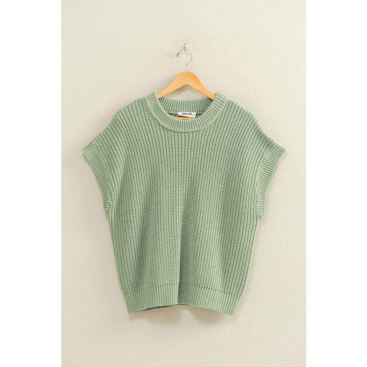 HYFVE - Wholesale Knit Sweater - Women's - Short Sleeve Oversized Casual Sweater2