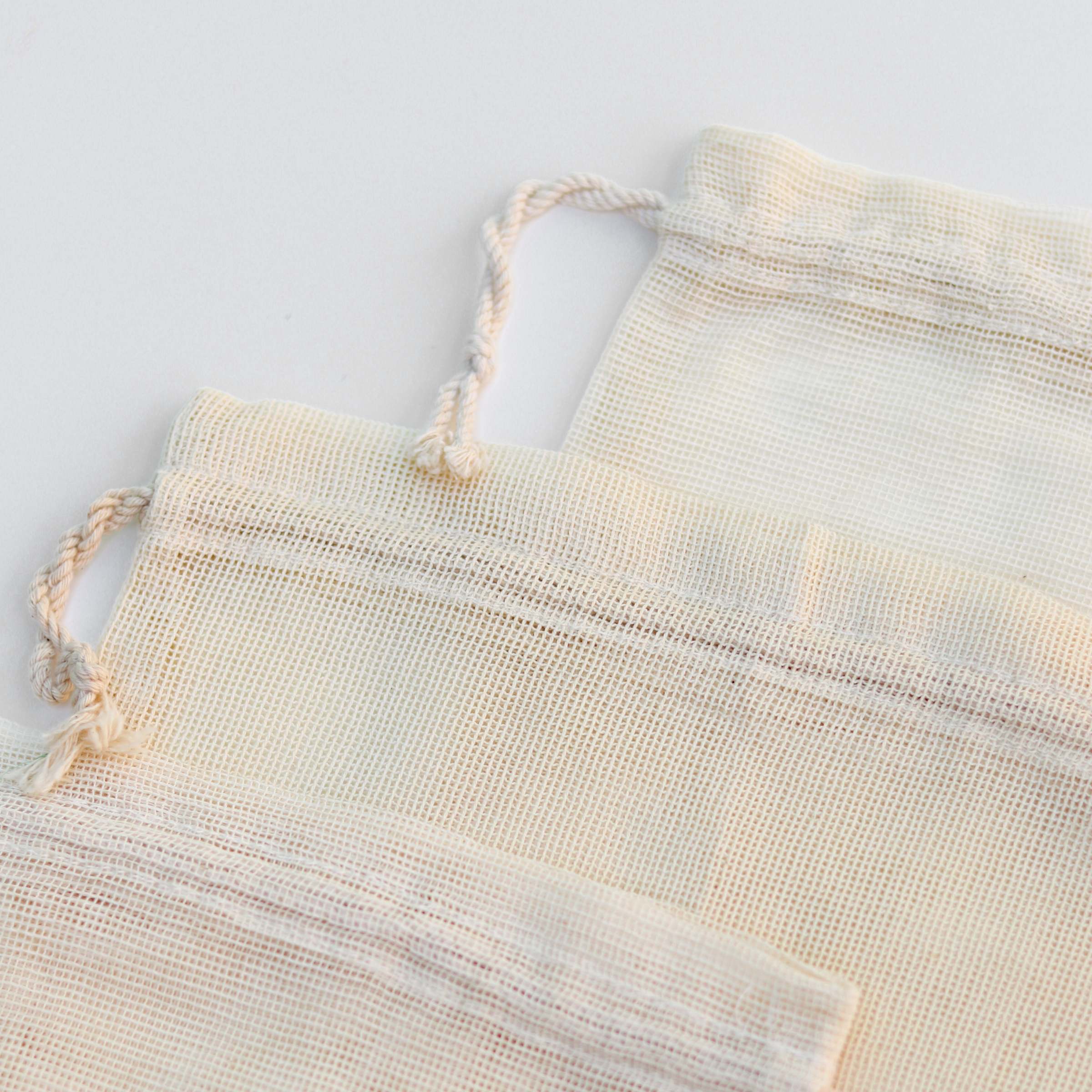 Ethik - Wholesale Grocery/shopping bag - Organic Cotton Mesh Produce Bags1