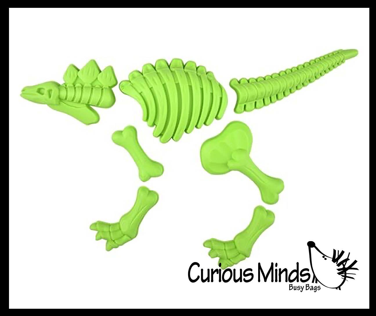 Curious Minds Toys - Wholesale Toy Set - Kids - 21 Piece Dinosaur Bones Sand Mold Beach Set - Sand Castle6