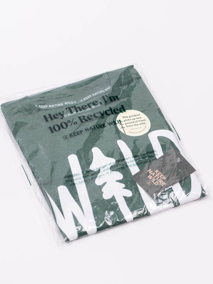 Keep Nature Wild - Wholesale Screen Printed T-Shirt - Unisex - Wild Pine Unisex Tee | Heather Forest12