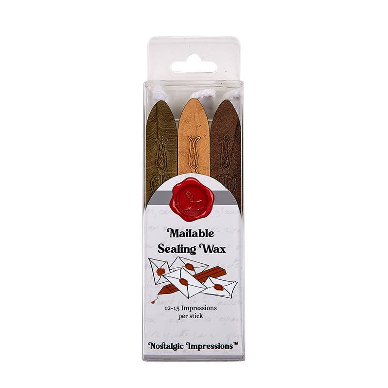 Freund Mayer & Co. - Vente Cires à cacheter - Bâtons de cire à cacheter flexibles avec mèche, lot de 3 - 25+ couleurs30