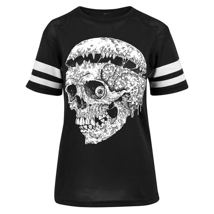 Wasteland Skull Mesh-T-Shirt für den Großhandel von Toxico