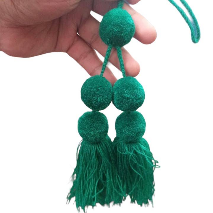 The Faria - Wholesale Purse/Bag Accessory - Women's - Pom Pom Tassel bag Charm