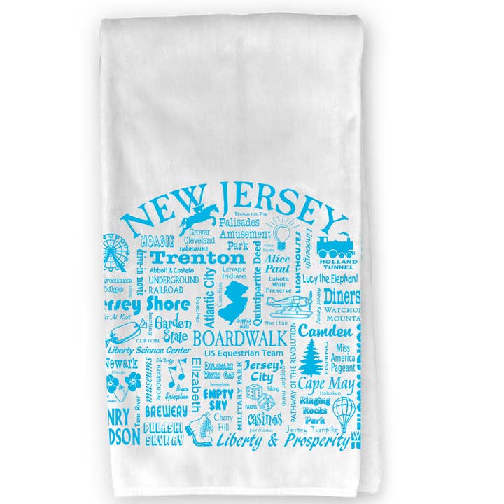 The Buffalo Works - Wholesale Tea Towel - New Jersey Destination Kitchen Towel - Where Life Takes You3