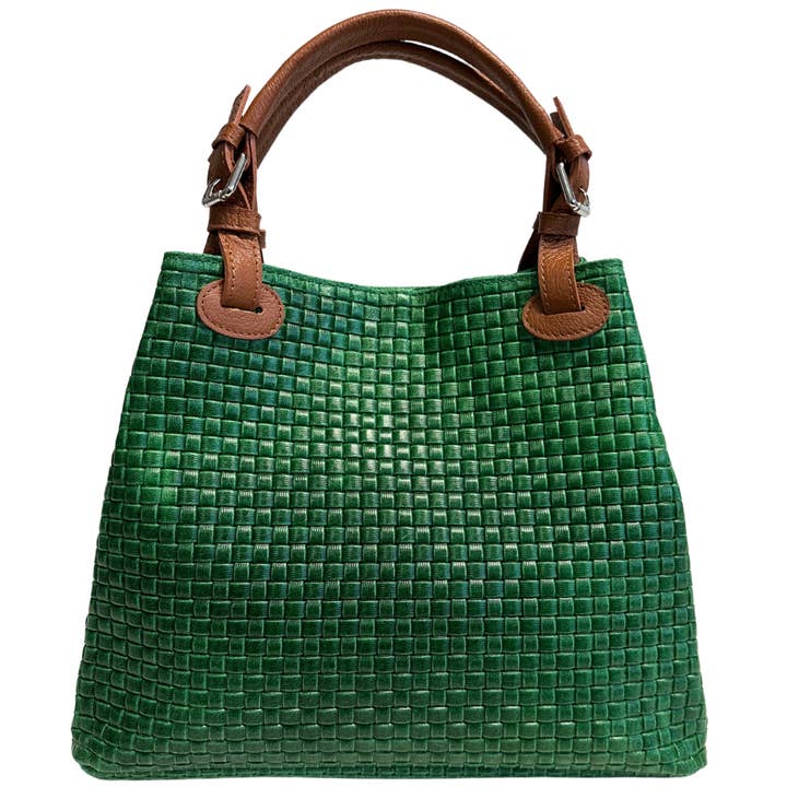 MODARNO - Wholesale Top Handle Bag - Women's - Modarno Women's Woven Print Handbag with Shoulder Strap9