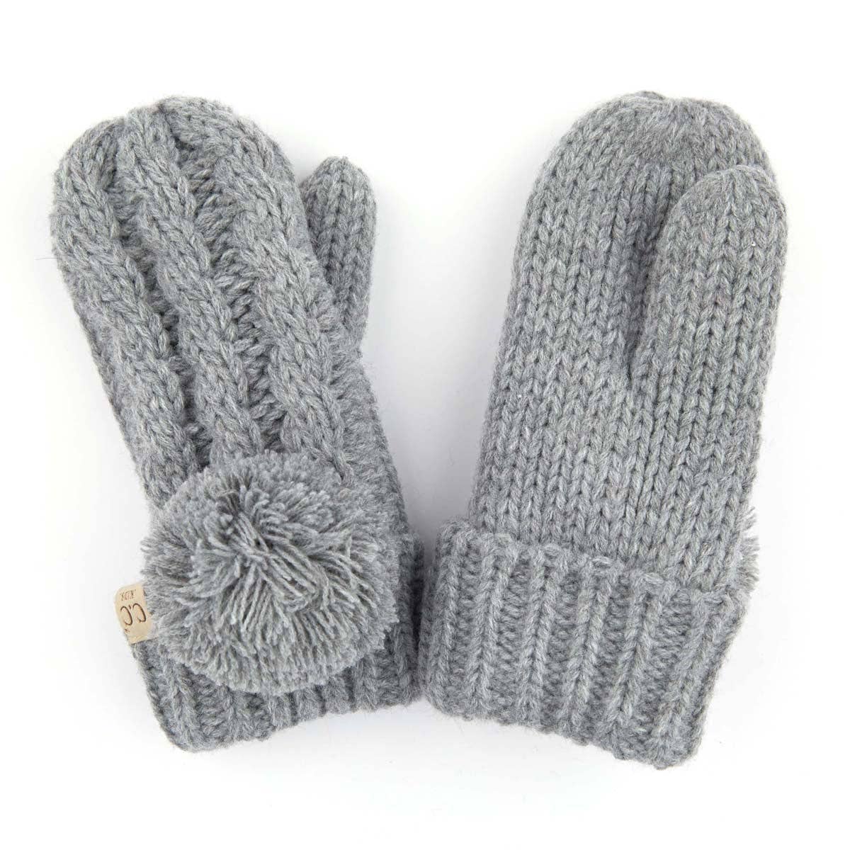 Truly Contagious – wholesale Mittens – Child – CC Kids Pom Mittens ( KIDS MT-24 )5