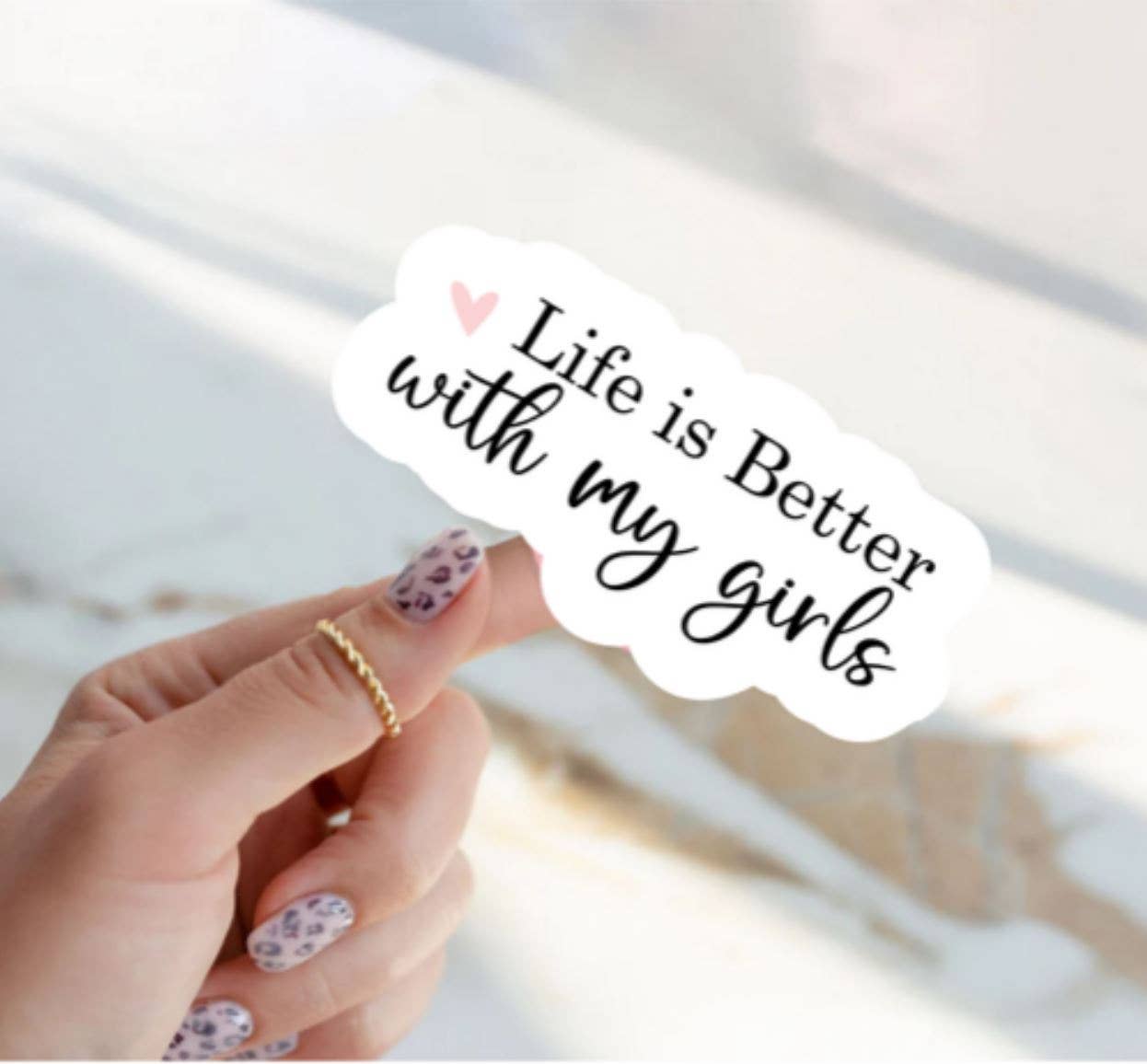 Blu Butterfly Stickers - Vente Autocollant - La vie est meilleure avec les garçons La vie est meilleure avec les filles Autocollant1