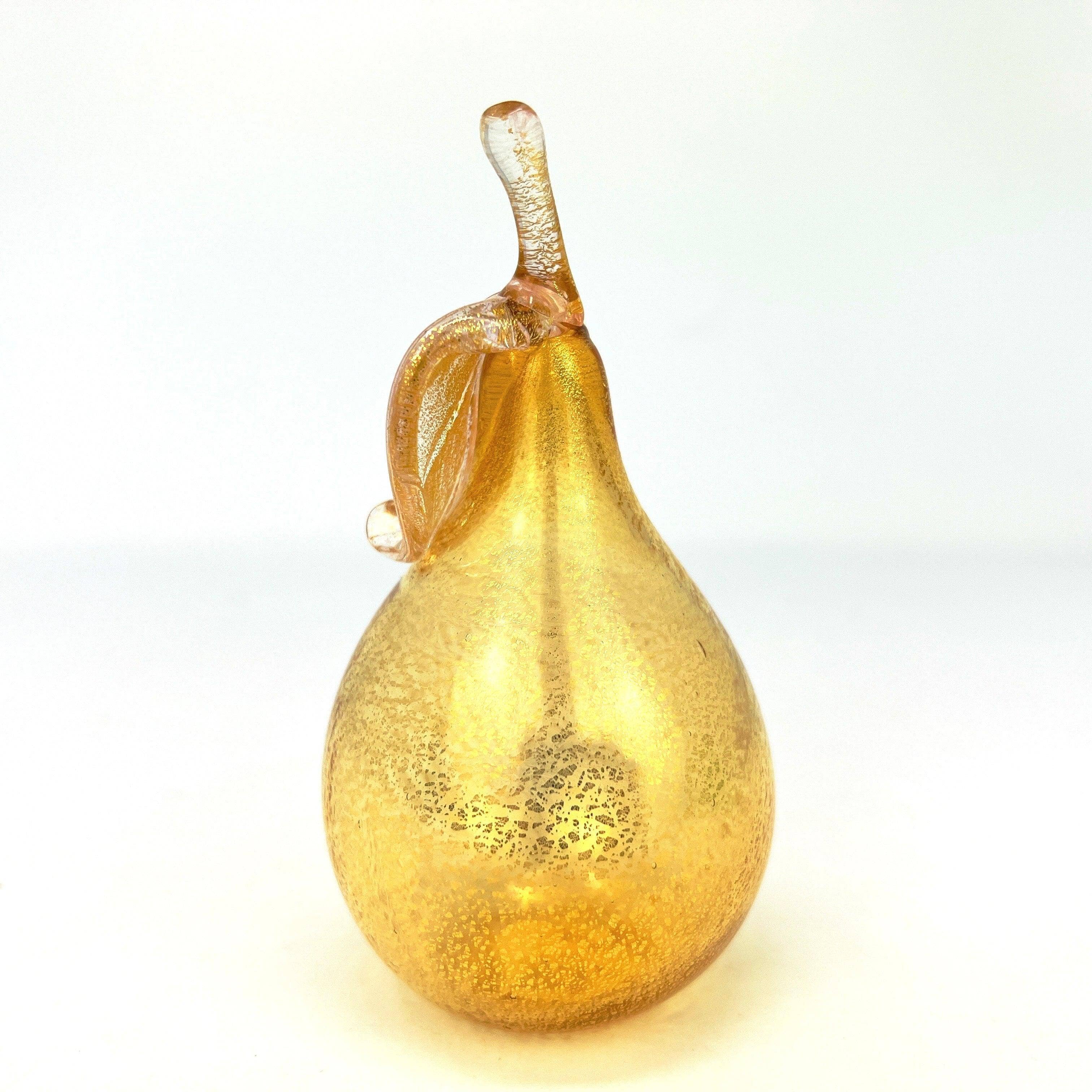 Via Graceffo - Vente Décorations de table - Poires en verre de Murano grandeur nature, fruits en verre soufflé, fabriqués en Italie13