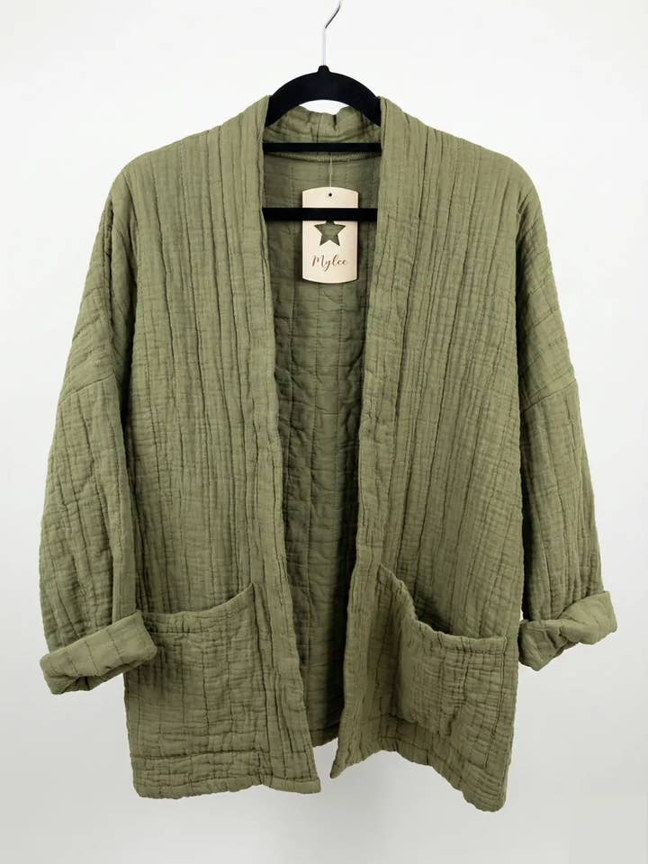 Mimi & Gogo - Vente Veste – femme - Veste matelassée en gaze de coton @5343_VesMatelasséGaze6