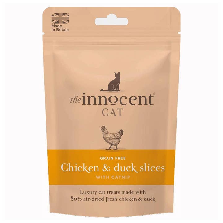 Lords and Labradors – wholesale Pet treats – Cat – The Innocent Cat Chicken and Duck Slices With Catnip
