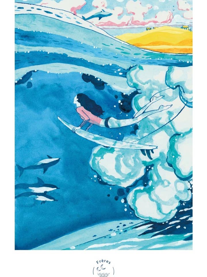 Poster - Surfer for wholesale by freres-delacote