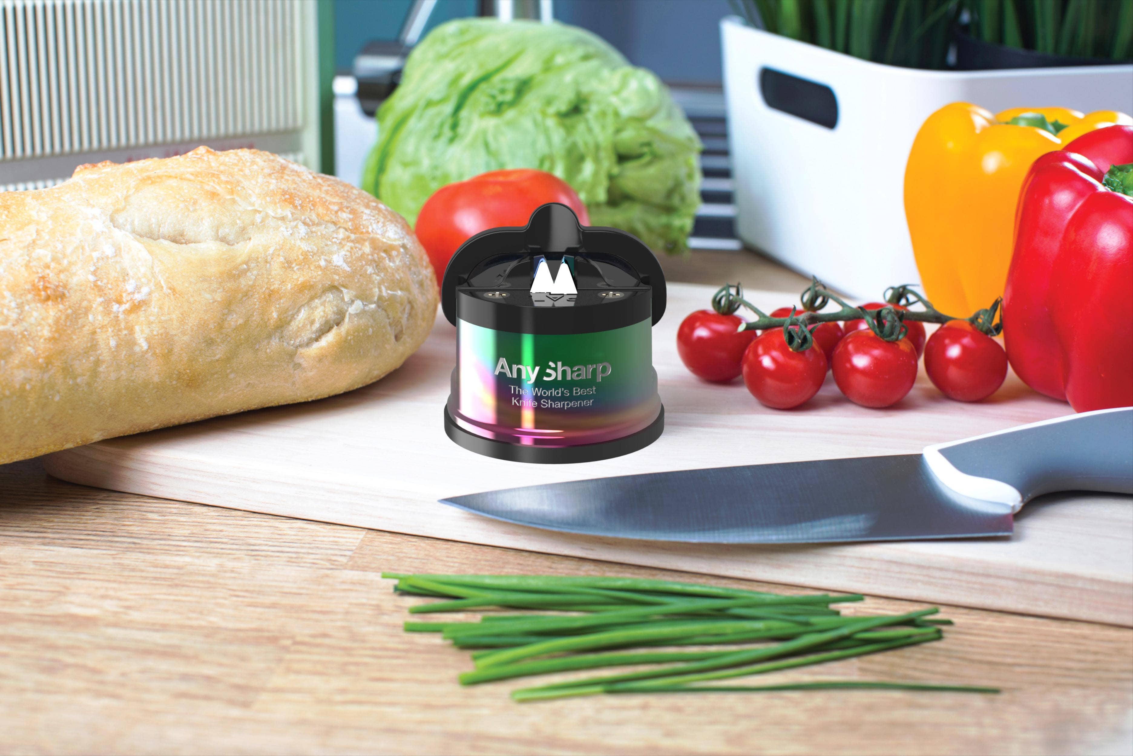 AnySharp – wholesale Knivvässare – AnySharp Chef - Oil Slick knivslipare1