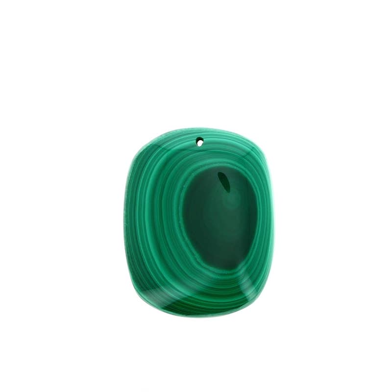 Artisans de Madagascar - Wholesale Individual Charm/Pendant - Genuine Malachite Pendants 30 x 24 mm0