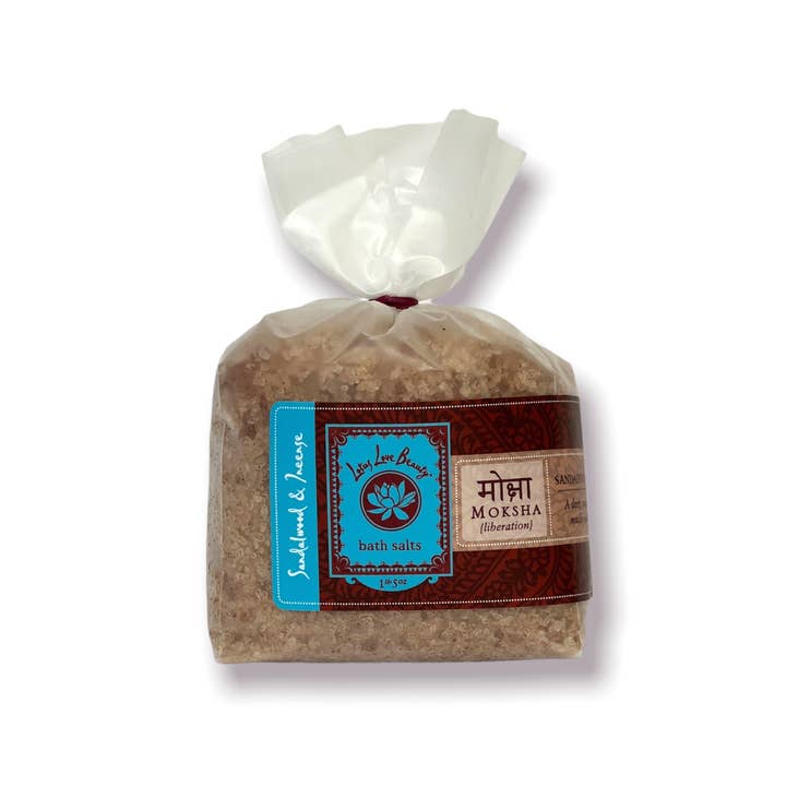 Lotus Love Beauty - Wholesale Bath Salts - 1lb. 5oz. Bath Salts in Bag - Sandalwood & Incense