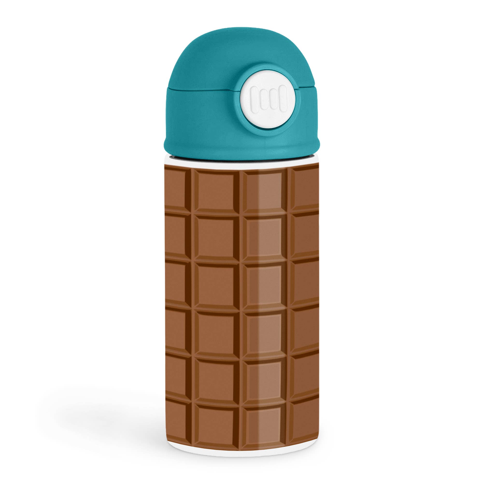 3dRose - Wholesale Water Bottle - 3dRose, Fun Milk Chocolate Bar Squares Design for chocoholics and chocolate lovers, Kids Water Bottle0