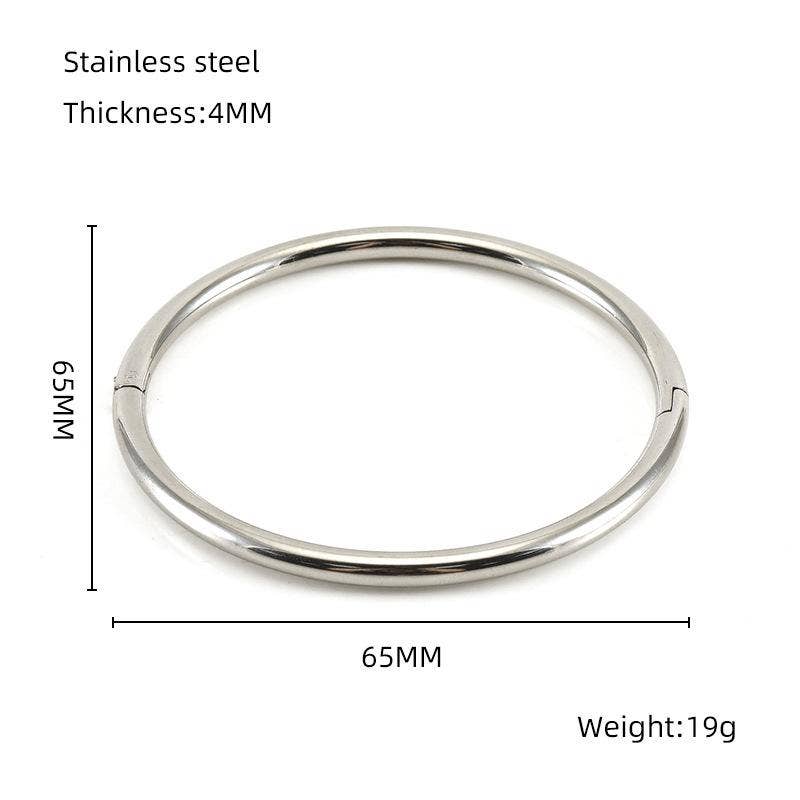 Mio Queena - Wholesale Bangle Bracelet - Multi-style 18K Gold-plated Stainless Steel Babngle - FGS8