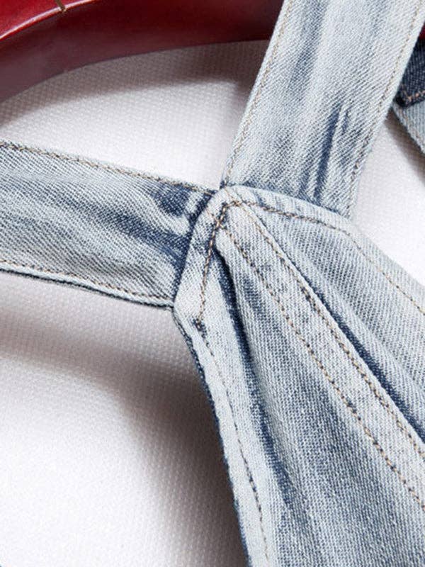 Sheer Trend - Wholesale Dress - Women's - Irregularity Loose Falbala Split-Joint Spaghetti-Neck Maxi Dresses6