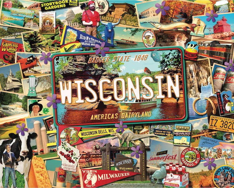 Hart Puzzles - Wholesale Puzzle - Adult - Wisconsin by Kate Ward Thacker1