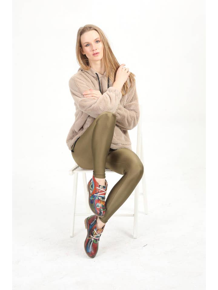 AVENS – Großhandel Stiefeletten – Damen – Einzigartiges Design Bunte Augendesign Bedruckte Stiefeletten2