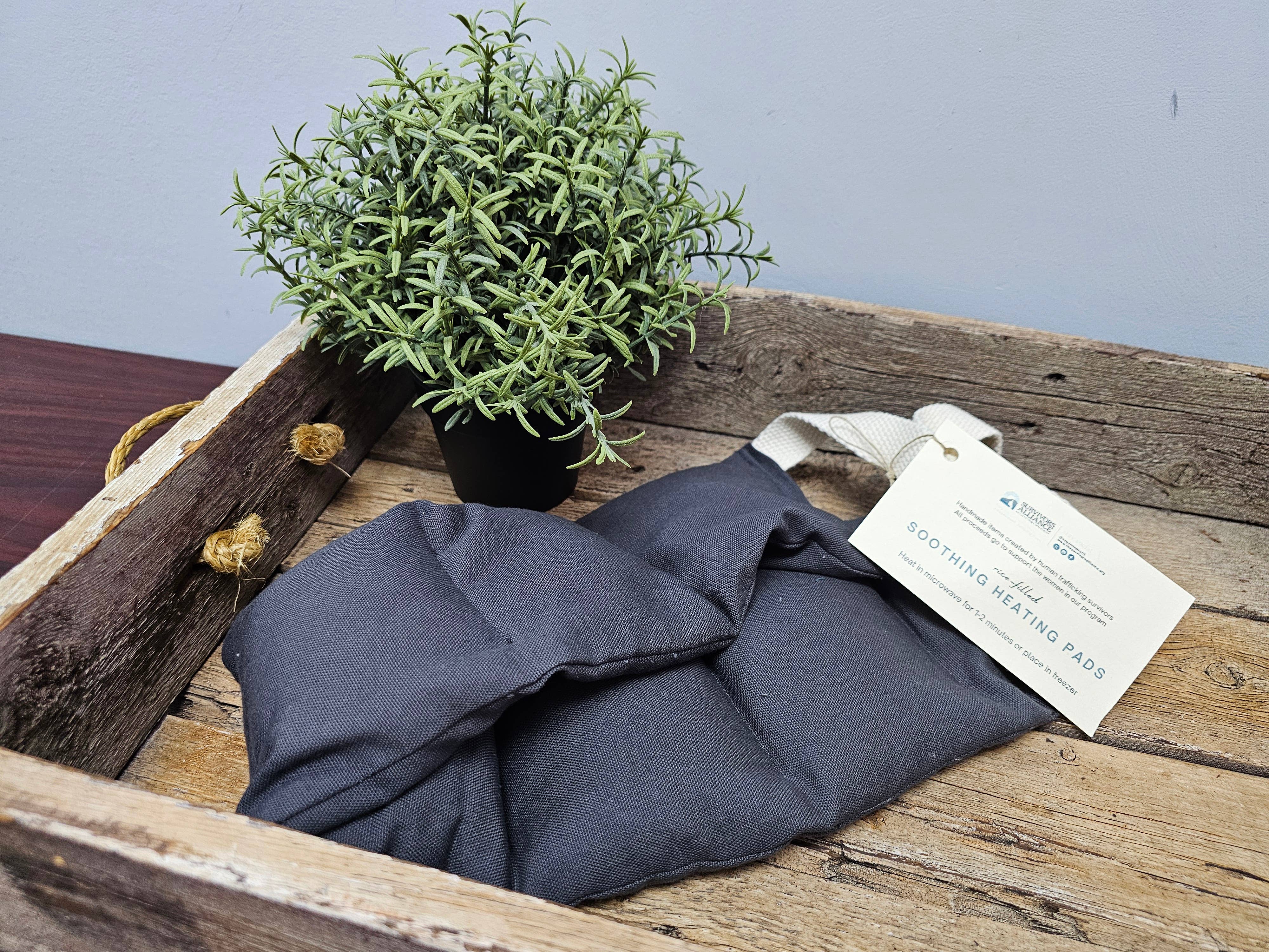 Survivors Alliance for Growth and Employment - Wholesale Heating Pad - Microwavable, Rice-filled Heating Pad with Handles3