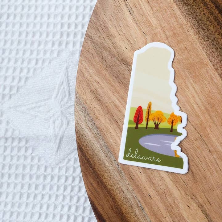 Delaware Sticker for wholesale by Sagie May Design Co